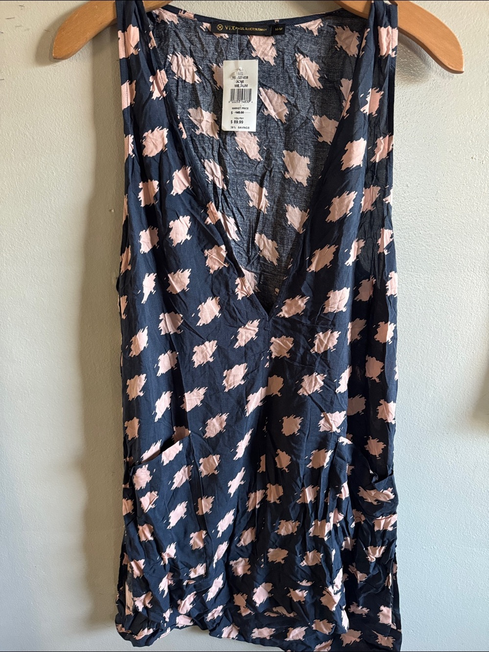 ViX Paula Hermanny Cecile Print Voile Cover Up Dress Medium NWT - Picture 4 of 6